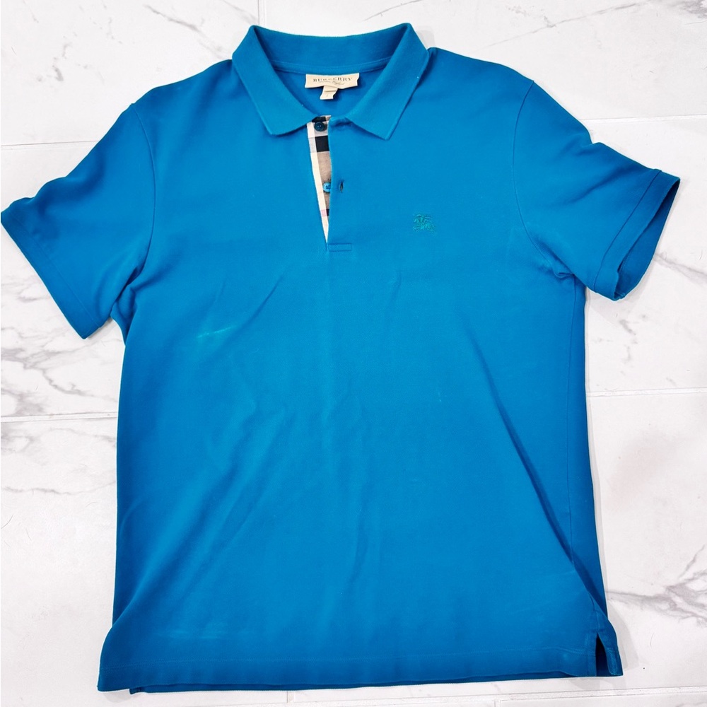 Burberry Blue Polo Shirt